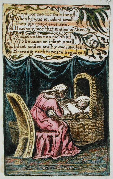 Piangeva per Me... illustrazione da Songs of Innocence and of Experience (Bentley Copy L) pl.17 da William Blake